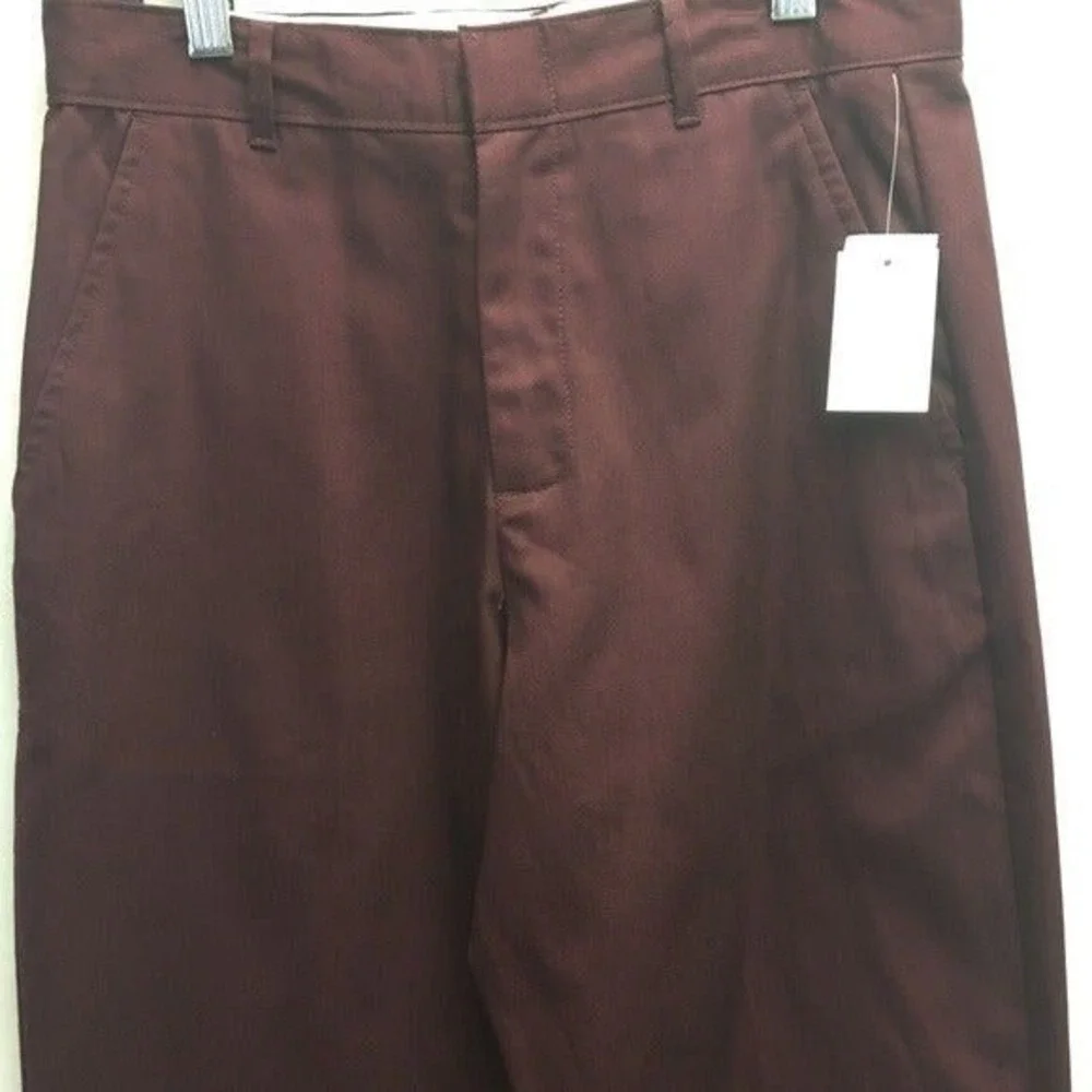 Nautica Boys 16 Regular Suit‎ Pants Burgundy New Zip Fly Holidays Dressy Look